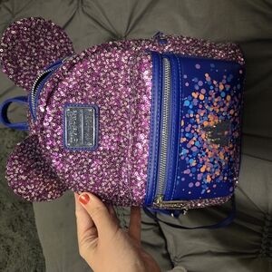 Disney Purple Sequin Mini Backpack